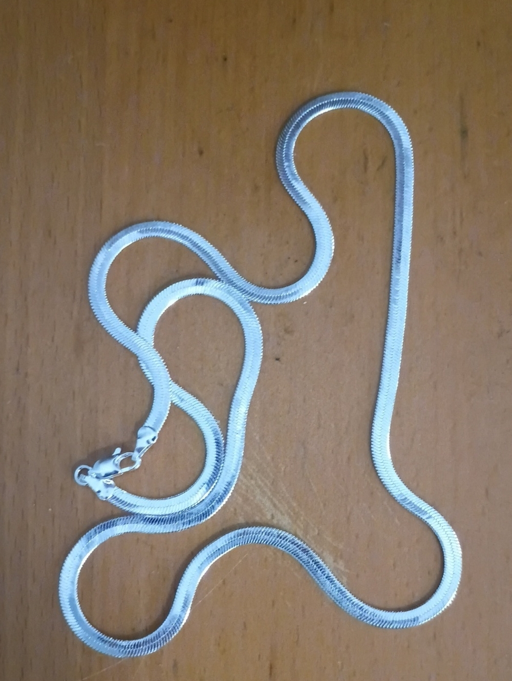 sterling silver herringbone Chain - Picture 5 of 5